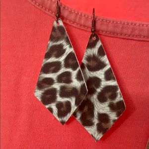 Faux Leather Earrings